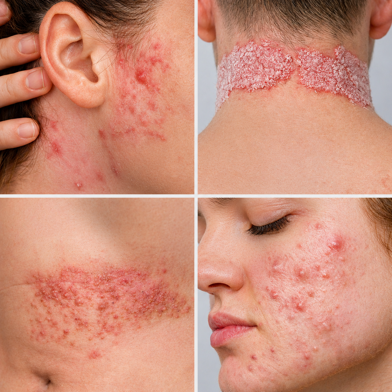 soigner l'acné, le psoriasis, l'eczéma, le zona par le magnétisme